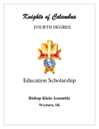 Knights of Columbus Scholarship 2020